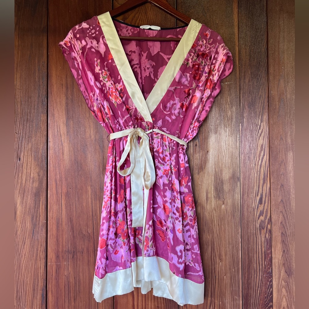 Y2K Halle Bob silk tunic top